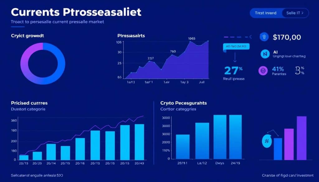 Crypto presale market trends showing increasing investment in Layer-2 and AI projects