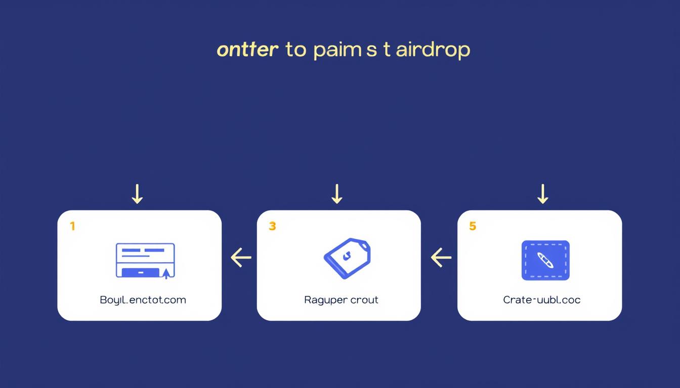 BONK Airdrop: Complete Guide to Claim Free Tokens via Cryptsy 3 Step-by-step visual guide showing BONK airdrop claiming process