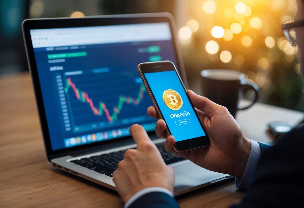 How to Buy Dogecoin: A Smart Investment Guide 1 A person using a smartphone to purchase Dogecoin through a digital trading platform