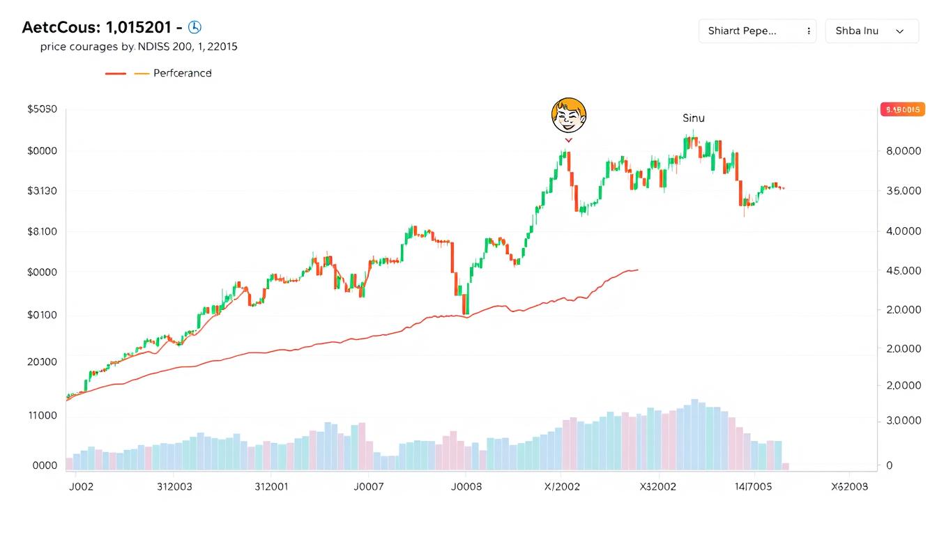 Comparison chart of Wall Street Pepe performance against Dogecoin and Shiba Inu